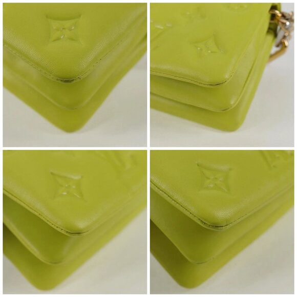 LOUIS VUITTON Monogram Emboss Coussin Belt Bag Bag Leather 2way LV Auth 121504SM - Picture 16 of 16